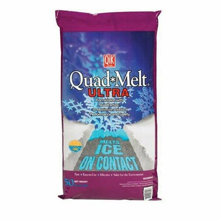 QUAD MELT 16050 50lb Ice Melter Calcium Magnesium Acetate QU11078
